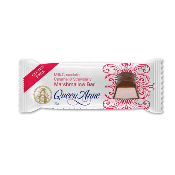 Queen Anne Chocolate - Caramel and Strawberry Marshmallow Bars