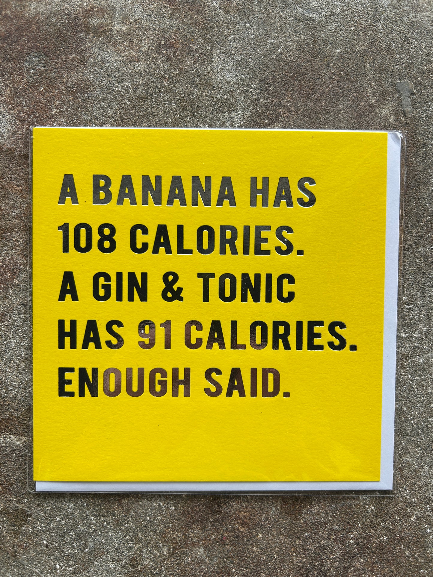 Greeting Card - “Banana vs Gin”
