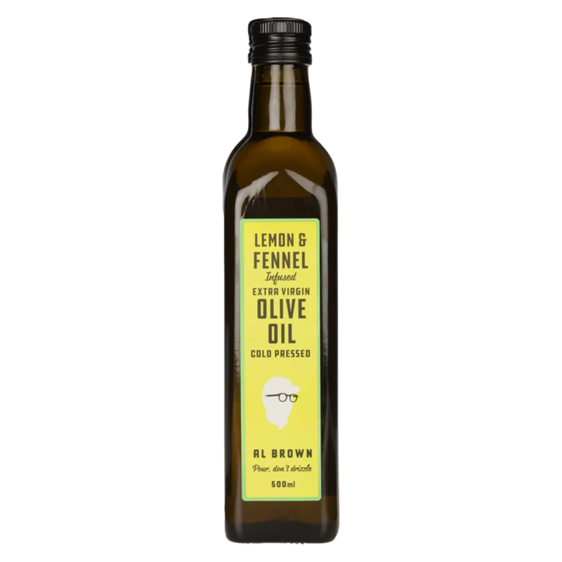 Al Brown Lemon & Fennel Infused Extra Virgin Olive Oil - 500 mls