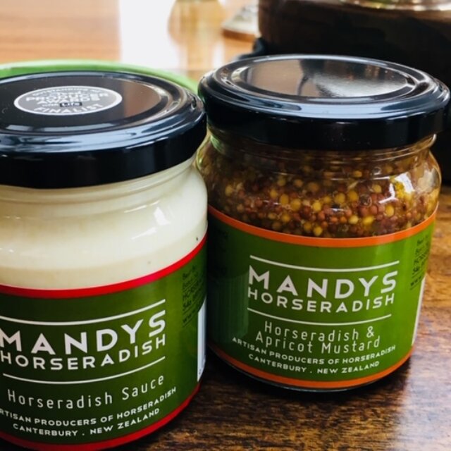 Mandys Horseradish and Apricot Mustard 200g