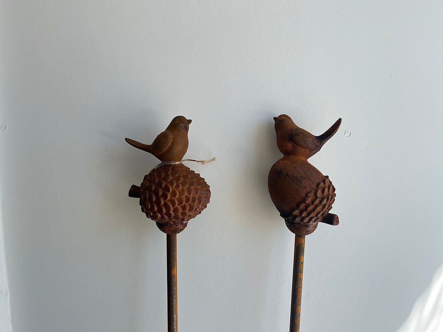 Bird on Acorn Garden Stake (Cast Iron)