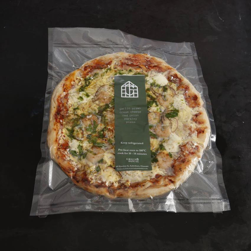Greenhouse Pizza - Garlic Prawn Pizza