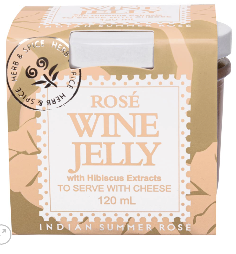 Herb & Spice- Rose Wine Jelly (120ml)