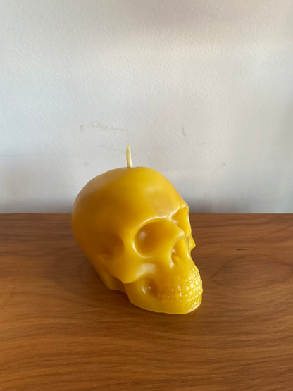 Echo Valley Apiaries - Skull Candle (Yellow)