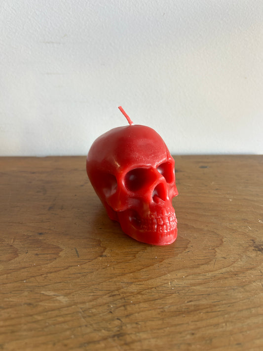Echo Valley Apiaries - Skull Candle (Dark Pink)