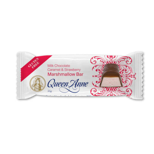 Queen Anne Chocolate - Caramel and Strawberry Marshmallow Bars