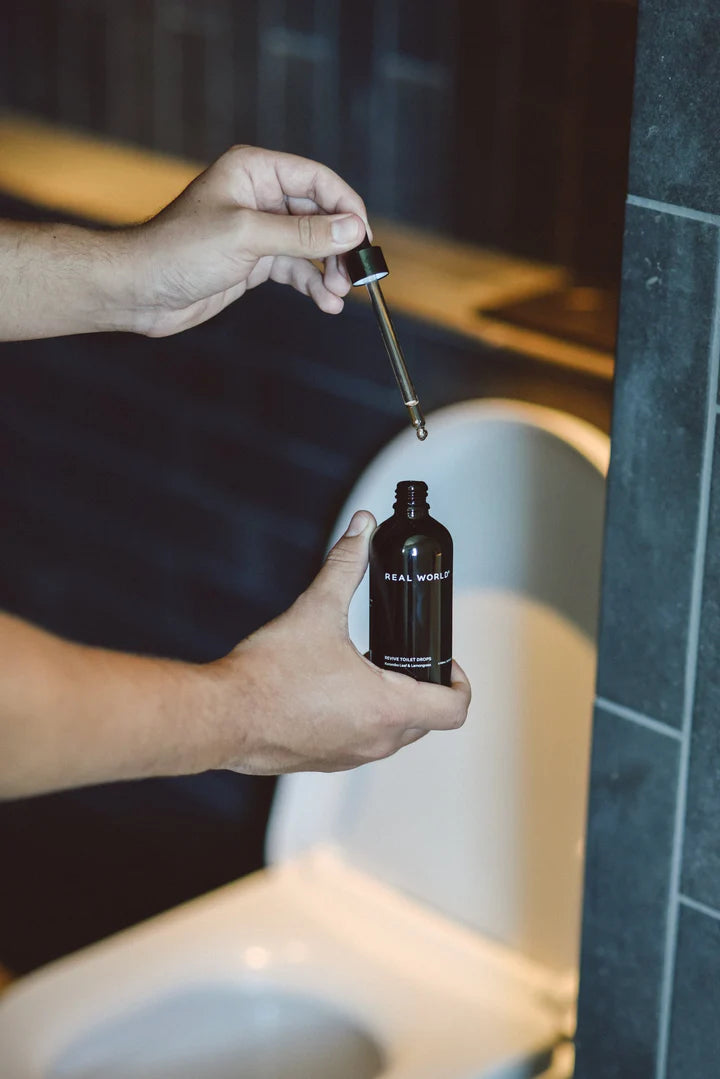 Real World - Koromiko Leaf & Lemongrass Toilet Drops (100ml)