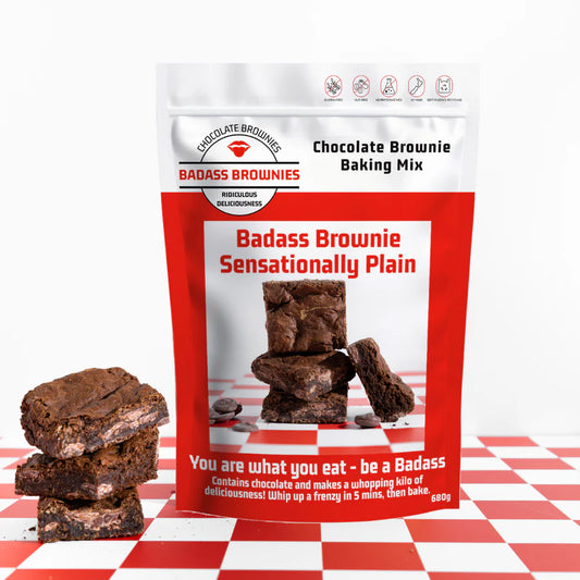 Badass Sensationally Plain Brownie Baking Mix (Bake.It.Yourself)