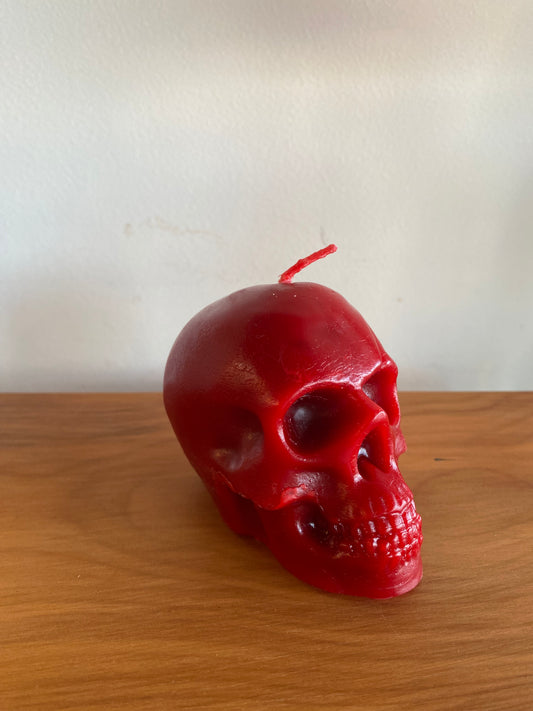 Echo Valley Apiaries - Skull Candle (Red)