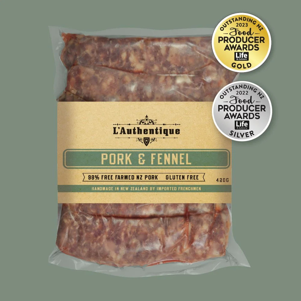 L'authentique - PORK & FENNEL Sausages (420g)