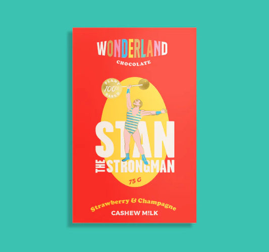 Wonderland Chocolate - Stan the Strong Man Strawberry & Champange