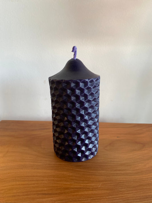 Echo Valley Apiaries - Beeswax Candle (Dark Purple)