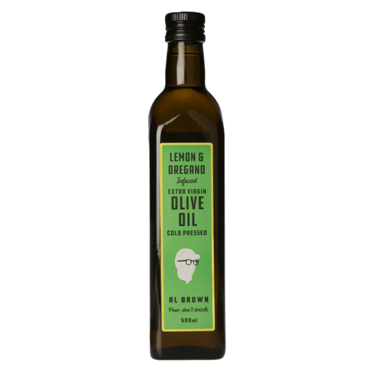 Al Brown Lemon & Oregano Infused Extra Virgin Olive  Oil - 500 mls
