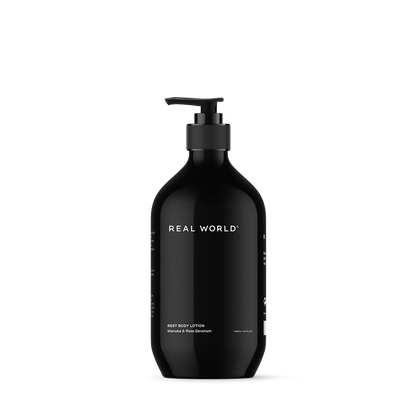 Real World - Mānuka & Rose Geranium BODY LOTION (400ml)