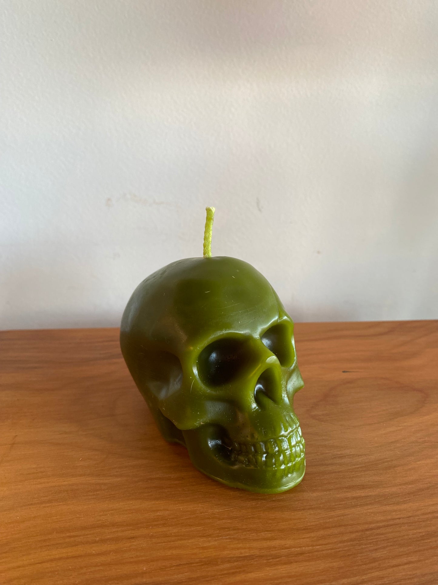 Echo Valley Apiaries - Skull Candle (Olive)