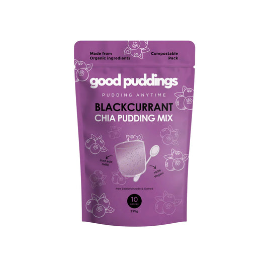 Good Puddings - Blackcurrant Chia Pudding