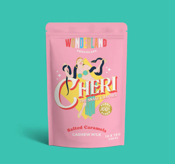 Wonderland Chocolate - Cheri the Snake Charmer Salted Caramels