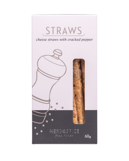 Cracked Pepper & Cheese Straws - Herb & Spice