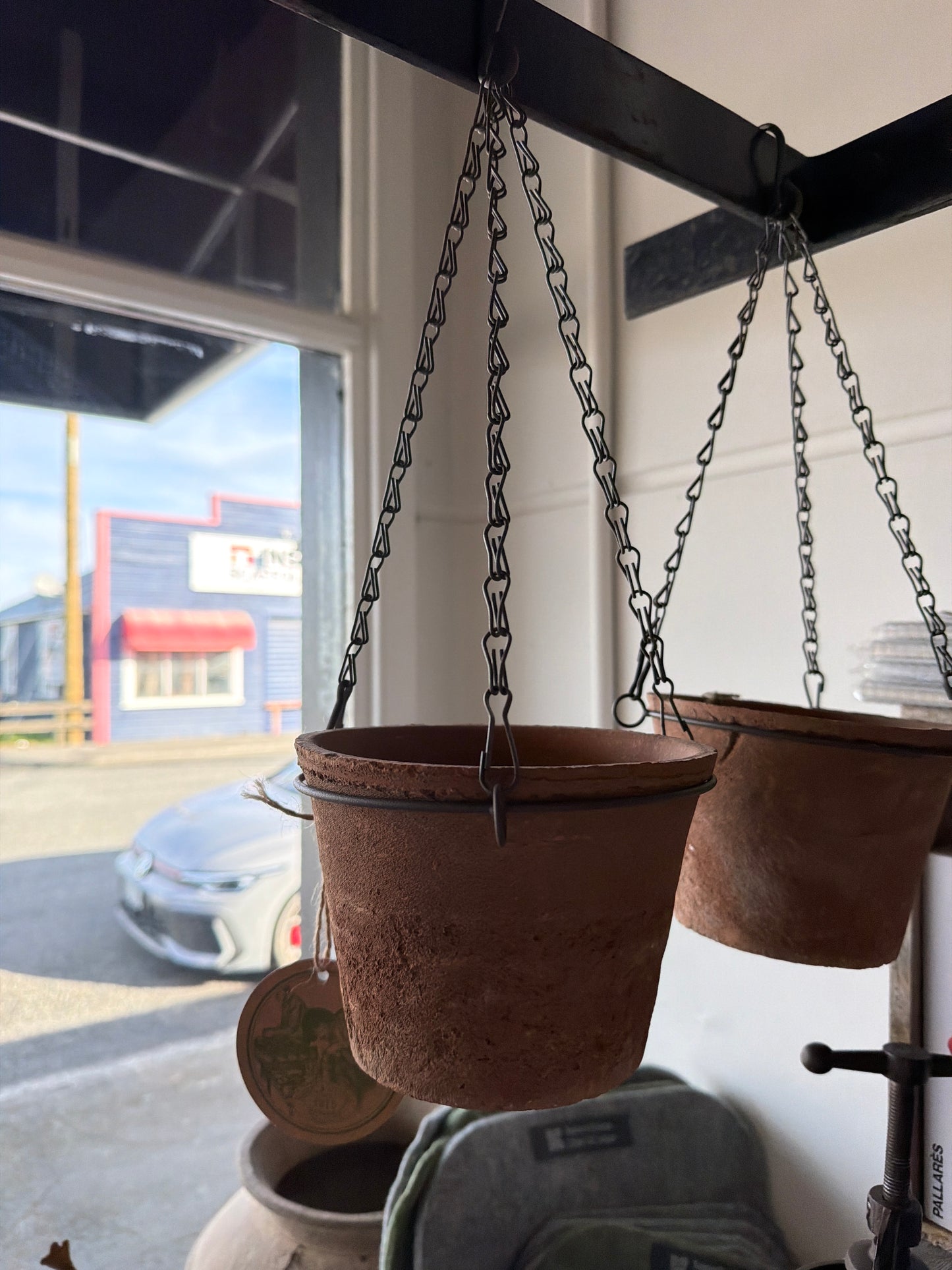 Aged Terracotta Pot Hanging 17cm