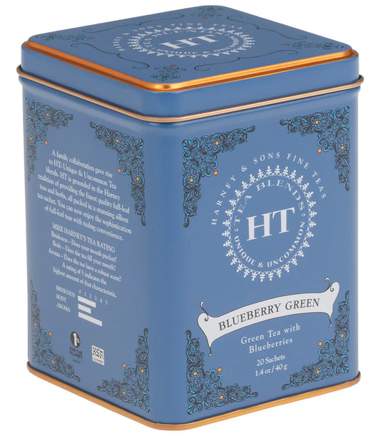 Harney and Sons - Blueberry Green Tea Tin