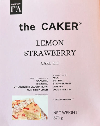 The Caker - Lemon Strawberry Cake Kit