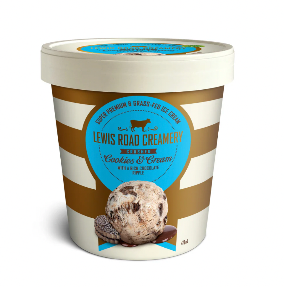Lewis Road- Cookie and Cream Ice Cream - 470ml