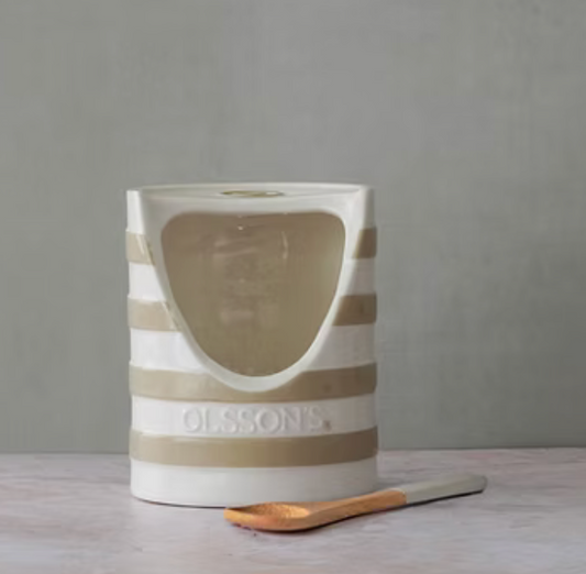 Olsson's - Salt Pinch Pot with Bamboo Spoon
