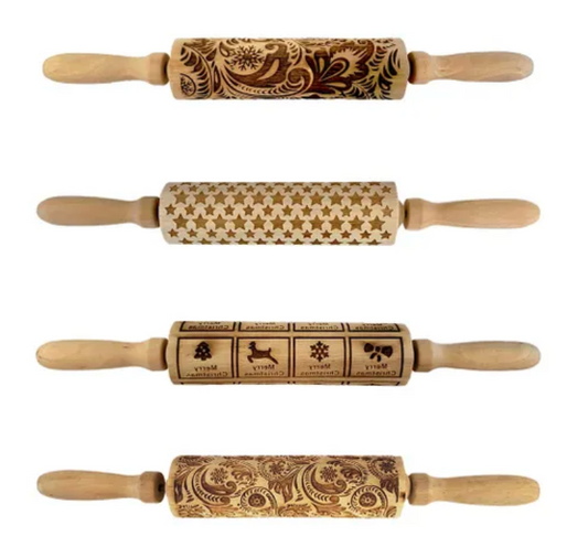 Zito - Rolling Pin - Engraved - Mixed Set