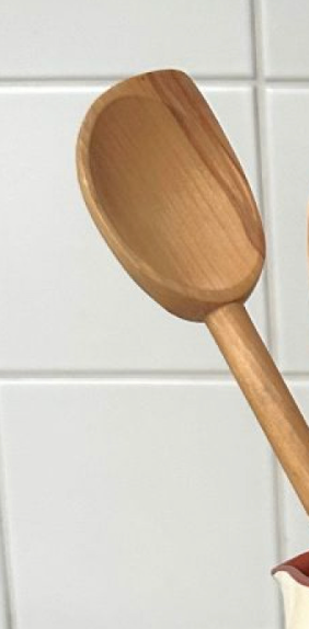 Olive Wood Bevelled Spoon 30CM