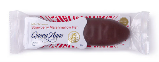 Queen Anne Chocolate -  Dark Chocolate Strawberry Marshmallow Fish