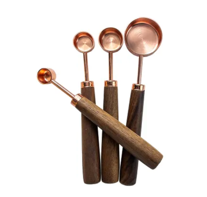 Zito - Copper Measuring Spoons - 4PC