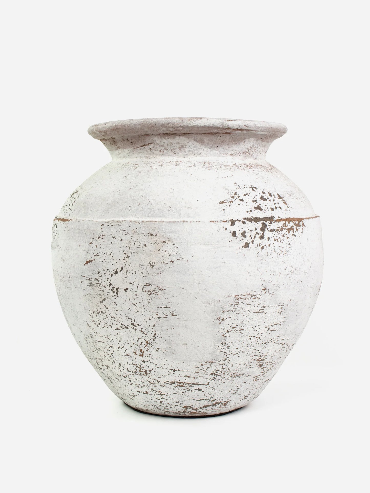 Lombok Pot Sophia White Washed (Medium) 40x40x45cm