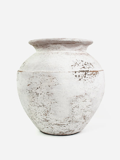 Lombok Pot Sophia White Washed (Medium) 40x40x45cm