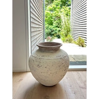 Lombok Pot Sophia White Washed (Medium) 40x40x45cm