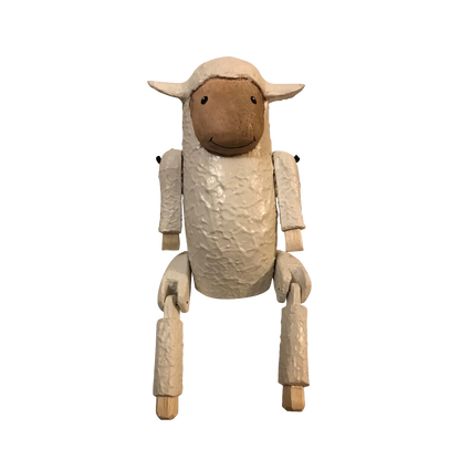 Sheryl the Sheep Dangling Legs  - Large